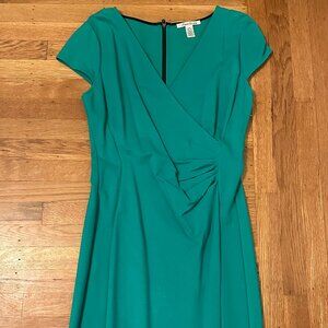 Kenneth Cole Ruched Hilary Zipper Back Dress Size 10